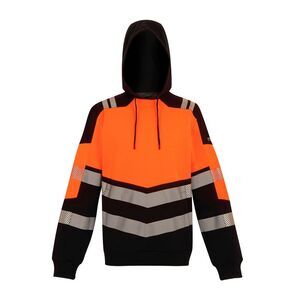 Regatta Professional Unisex Adult X-Pro Class 2 Hi-Vis Hoodie / Black/Orange